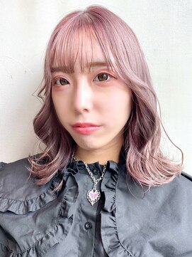 アイティー バイ アルバム 中野店(IT by ALBUM) ラベンダー_カーキグレージュマッシュショート_8774