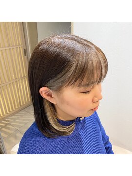 サルファ ヘアデザイン 名古屋 丸の内(S.ALPHA HAIR DESIGN) 前髪&イヤリングカラー