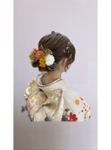20代成人式卒業式向け♪ナチュラルカラーシニヨンアレンジヘア