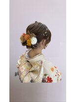 ヘアープロデュース ラピセット 松山(Lapset)&nbsp;20代成人式卒業式向け♪ナチュラルカラーシニヨンアレンジヘア