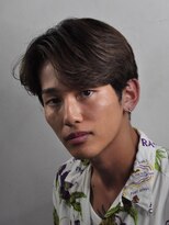 ヒロギンザ 上野店(HIRO GINZA)&nbsp;センターパートニュアンスツーブロ毛流れナチュラル