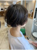 ショート/髪質改善縮毛矯正/髪質改善/韓国風/韓国ヘア