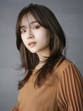 アイティーバイアルバム 藤沢店(IT by ALBUM) レイヤー_グレーベージュレイヤーロング前髪パーマ_29614