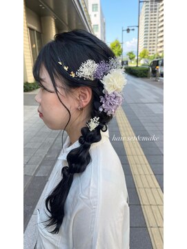 モードケイズ 尼崎店(MODE K's) ゆるふわ編みおろしヘアアレンジ