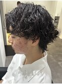 メンズウルフパーマツイストスパイラルパーマスパイラルパーマ