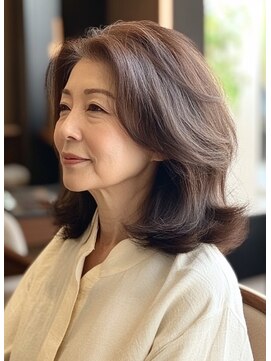 ラクレール 五香 ミディアムスタイル【松戸#五香#白髪染め#カラー専門店】