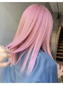 ケアブリーチ×ハイトーン×ベビーピンク(渋谷)