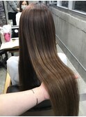 ロングのワンレングス