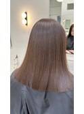 縮毛矯正ブリーチ髪質改善ふわふわダブルカラー