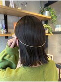 【切りっぱなしボブ×バックカチューシャ】style 北村 健太