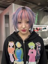 レコ 渋谷(LECO) コットンキャンディハイトーンデザインウルフカット