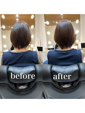 ツヤと髪 クリム(crim) 髪質改善エステカラー ミディアム 白髪染め 30代、40代、20代