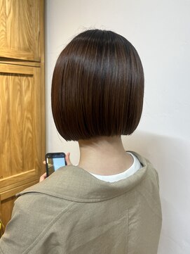 ヘアスペース リズム グリーン(Hair space Rizm green) ボブ×ブラウン