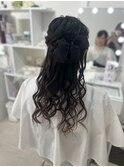 ハーフアップ