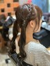 イベント ツインテール ハーフアップ