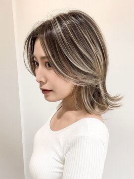 ヘアサロン エフ 渋谷(F) #ハイライト#レイヤー#ウルフレイヤー#小顔ヘア