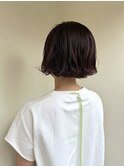 秋色カールボブ