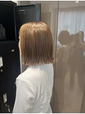 切りっぱなしボブ