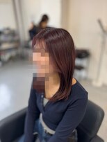 エフフォーユアヘアー 北方店(F for your hair) レイヤーカット ピンクカラー
