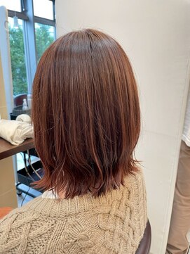 髪質改善/顔周りレイヤーカット/グレージュ[千葉/千葉駅]