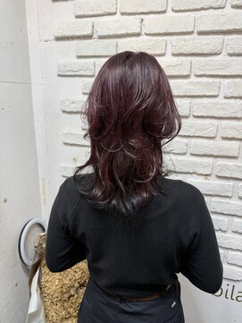 ビランチェ 池袋(bilancia) バーガンディー/チェリーレッド/ハイレイヤー/レイヤースタイル