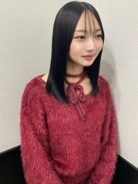 ラグナ(LAGUNA) 【ブルーブラック/ミディアム/暗髪透明感カラー】