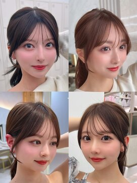 コア 銀座(COA) カットカラー、顔まわり、レイヤーカット