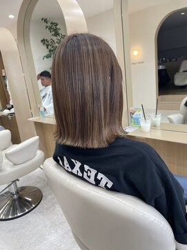 ラヴィズム 松崎店(LUVISM) 韓国/顔周りレイヤー/おくれ毛/ベージュ/ダブルカラー/東区/松崎