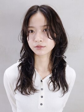 アルバム 銀座(ALBUM GINZA) ロング顔周りレイヤー韓国ヘア似合わせカット_F1371