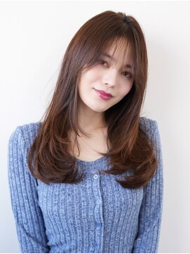 ニューヨークニューヨーク なんば道頓堀店(NYNY) レイヤーカット　チョコレートブラウン