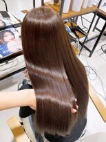 アモレット 天文館店(amoretto)&nbsp;ブラウンカラー 髪質改善 艶髪 美髪 ストレート 透明感