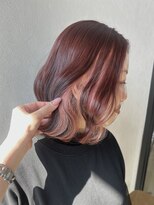 ラフ バイ マグ 南松本(R.A.F. by Mag) イメチェン◎春のインナーカラー!ケアブリーチでピンクカラー