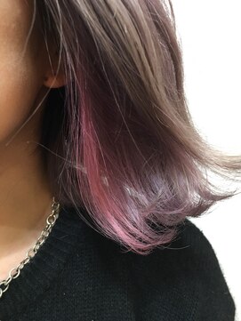 グッデイ ヘアー(GOOD DAY HAIR) 【GOOD DAY HAIR】《インナーカラー×ペールピンク》　下北沢