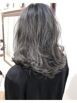 ヘアーアンドアトリエ マール(Hair&Atelier Marl)&nbsp;【Marl】ネイビーカラーの無造作セミディ♪