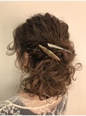 ハーフアップアレンジ