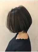 ナチュラルハイライトアッシュボブ