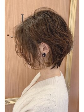 ロンド パルティール 大宮(Lond partir) 暗めカラー/グランマッシュ/デザインカラー/ショートボブ/大宮