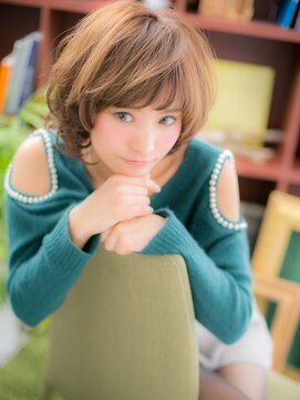 カバーヘア ブリス 川口(COVER HAIR bliss) ニュアンスカラーくせ毛風小顔グラボブc4川口20代30代40代