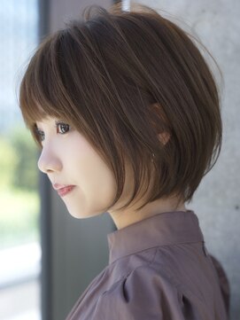 エインアンリー 表参道(AIN.ANLY.) ★ワンレンボブルフ黒髪ネビージュ小顔ぱっつん前髪ウルフパーマ