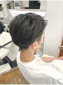 MEN'S HAIR  センターパート　ツイストスパイラル　コンマヘア