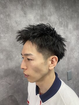 スピン 本八幡(SPIN) ベリーショート/ダークアッシュ/ニュアンスパーマ/韓国マッシュ