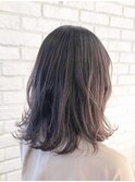 イメチェン/艶髪/ダークアッシュ/大人ミディアム/透明感ボブ