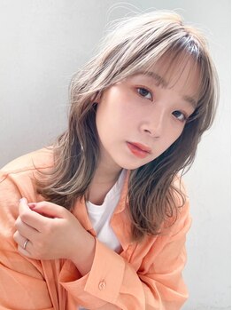 ルー(Ruu.)の写真/髪のダメージを最小限に抑え、色持ちが良いのが特徴のカラー♪今までにない透明な仕上がりが叶うと大人気☆