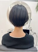 《30.40.50代》前下がりショートボブ×透明感カラー