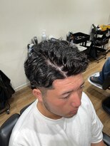 チルチェア 高円寺店south area.(CHILL CHAIR)&nbsp;パーマ+37フェード　<高円寺><バーバー><理容室>
