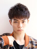 ネイビー(NAVY)&nbsp;スパイキーショート 束感ヘア