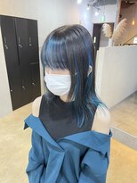 メロウ 神戸三宮(mellow)&nbsp;インナーカラーネオンブルー☆