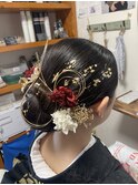 アップスタイリング＋振袖着付け