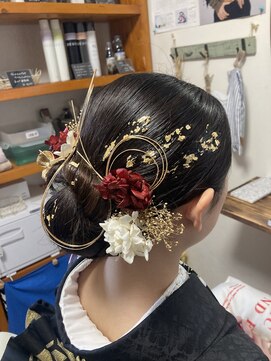 美容室ミント(mint) アップスタイリング＋振袖着付け