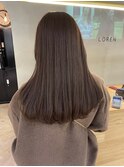 【LOREN AO】マロンベージュ/艶ロング